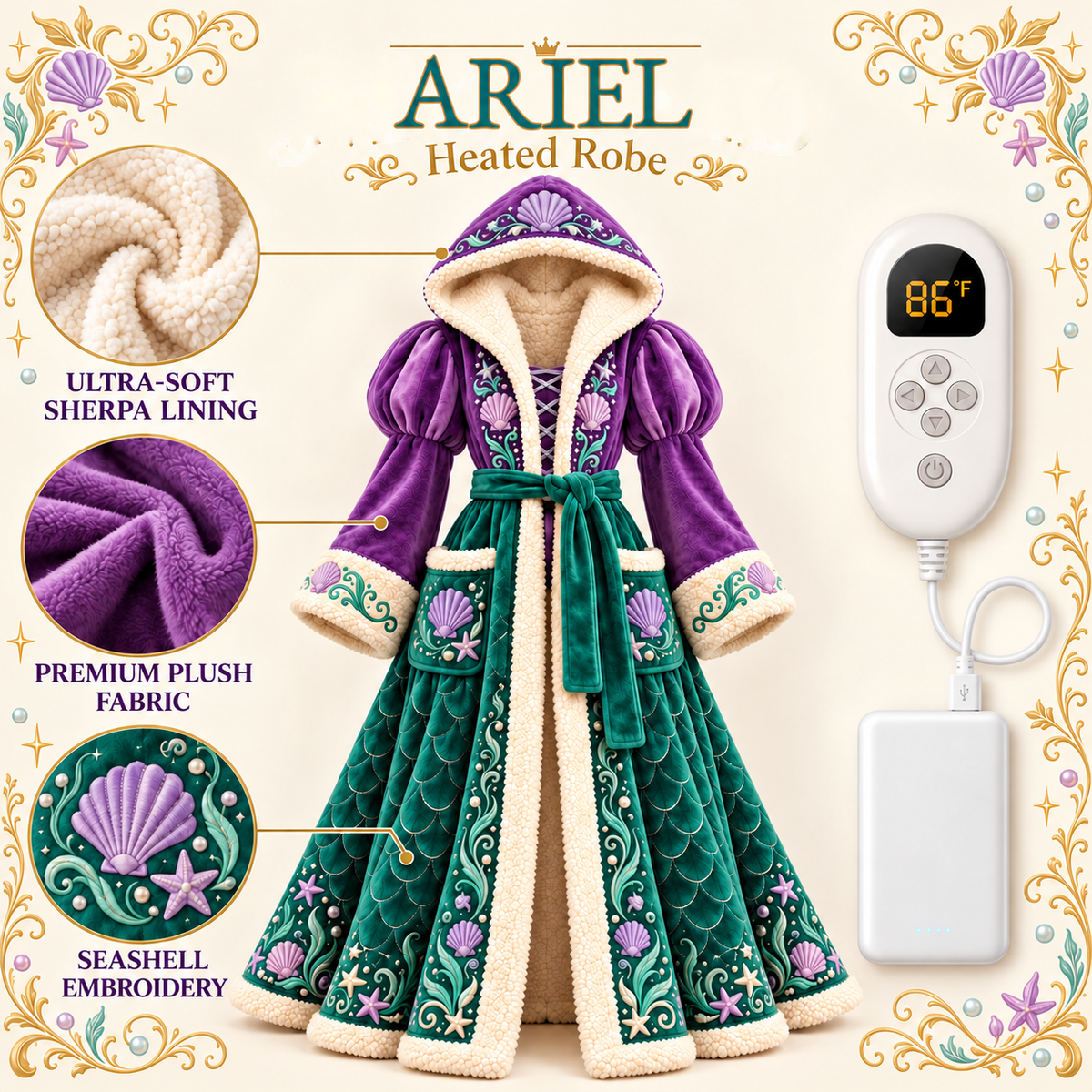 MerryLux™ Fairytale Heated Robe