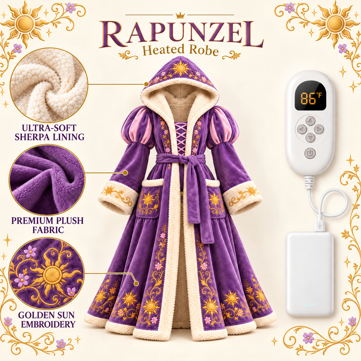 MerryLux™ Fairytale Heated Robe