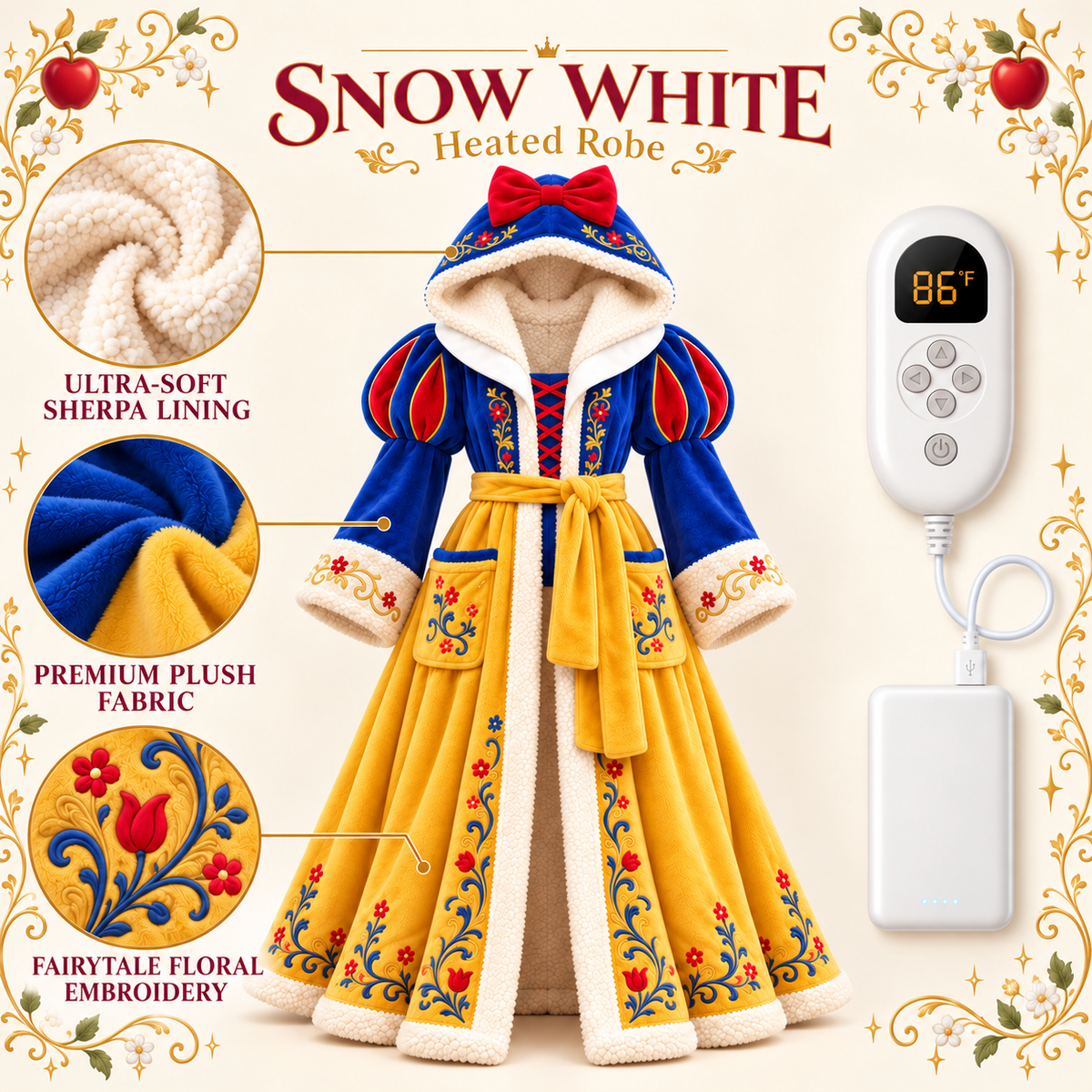 MerryLux™ Fairytale Heated Robe